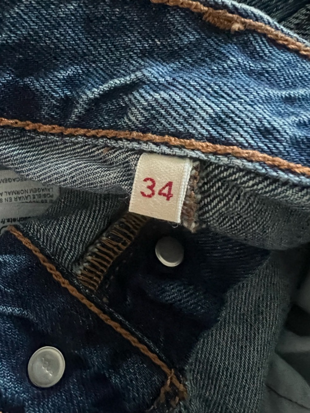 Levi’s Falda A-Line Decon Denim Skirt Size 34 - Picture 8 of 12